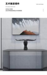 Modern Sculpture BD – Diving Man Abstract Figurine - Image 3