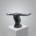Modern Sculpture BD – Diving Man Abstract Figurine - Image 5