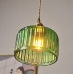 Chandelier Light Bangladesh – Green Glass Luxury Hanging Light - Image 8