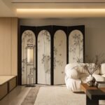 room divider BD bamboo folding screen partition