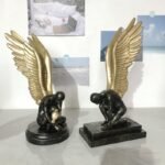 Showpiece BD – Golden Winged Boy Decorative Figurine - Image 2